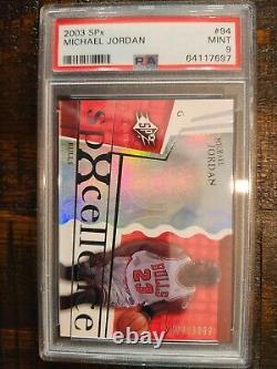 2003 SPx MICHAEL JORDAN spXcellence #94 /3999 PSA 9 Mint RARE LOW POP ONLY 54