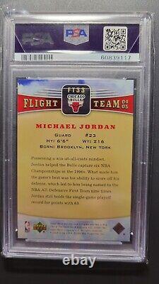 2004 Upper Deck Ud Flight Team Michael Jordan Psa 10 #ft33
