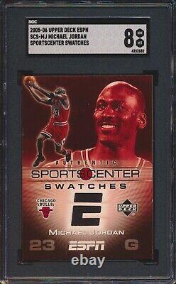2005-06 Upper Deck Espn Michael Jordan Sportscenter Swatches Jersey Sgc