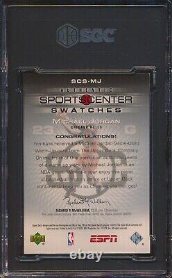 2005-06 Upper Deck Espn Michael Jordan Sportscenter Swatches Jersey Sgc