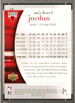 2005 Michael Jordan #12. Psa Gem Mint 10. Sp Authentic Upper Deck Basketball