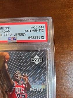 2005 Upper Deck Trilogy The Cutting Edge #ce-mj Michael Jordan Psa Authentic