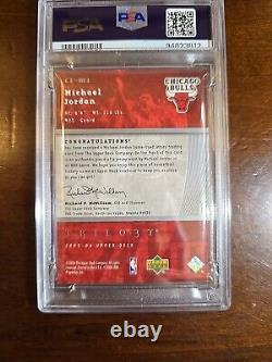 2005 Upper Deck Trilogy The Cutting Edge #ce-mj Michael Jordan Psa Authentic