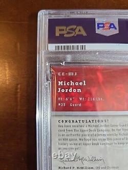 2005 Upper Deck Trilogy The Cutting Edge #ce-mj Michael Jordan Psa Authentic