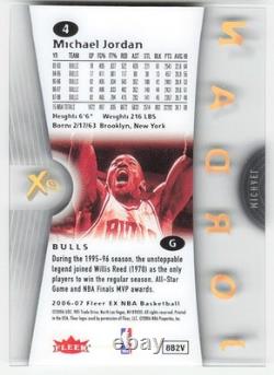 2006-07 E-X #4 Michael Jordan BASKETBALL Chicago Bulls