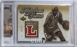 2006 Upper Deck Michael Jordan #PATCH GOLD /75 Game Jersey BGS 9 (POP 5)