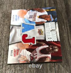 2009-10 Upper Deck Carmelo Anthony & Michael Jordan Dual Game Used Jersey Card