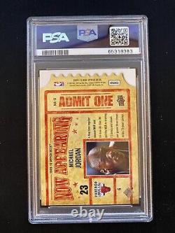 2009-10 Upper Deck Now Appearing #NA-6 Michael Jordan PSA 9 Scarface Poster