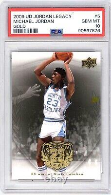 2009 Upper Deck Jordan Legacy Gold 5 Michael Jordan Psa 10