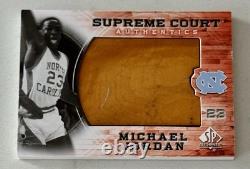 2010-11 SP UD Michael Jordan Supreme Court UNC GAME USED FLOOR #MJ-14 HOF