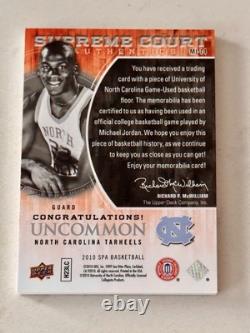 2010-11 SP UD Michael Jordan Supreme Court UNC GAME USED FLOOR #MJ-14 HOF