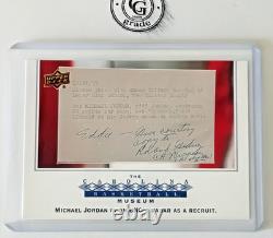 2010-11 upper deck north carolina basketball museum michael jordan #124 mint