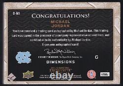 2011-12 Upper Deck Exquisite Dimensions Michael Jordan #D-MJ AUTO Mint Condition
