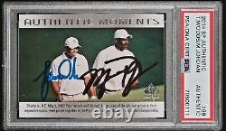 2014 Sp Authentic #69 Michael Jordan-tiger Woods Signed Auto Psa Authenticated