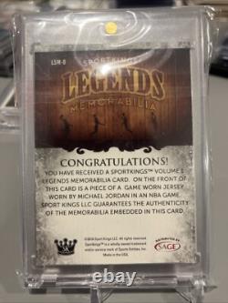 2018 Sport Kings Legends Memorabilia Michael Jordan Game Used Relic LSM-8 GOAT