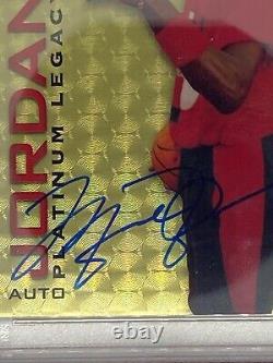 2021 Upper Deck Michael Jordan Autograph Platinum 1/1 Superfractor Psa 10/dna 10