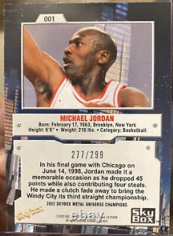 2022 Metal Universe #1 Michael Jordan Silver Dot Parallel. Ssp /299