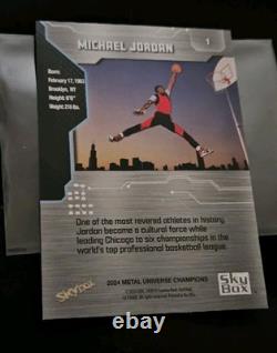 2024 Skybox Michael Jordan Metal Universe Champions Jumpman Sp #1 Mint