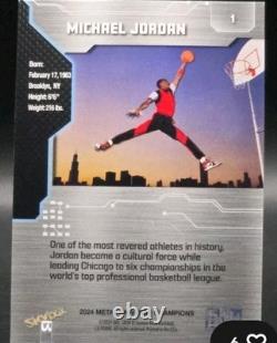 2024 Skybox Michael Jordan Metal Universe Champions Jumpman Sp #1 Mint