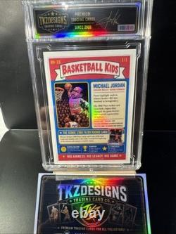 2026 Tkzdesigns Basketball Kids Chicago Bulls & NBA Legend Michael Jordan 1/1