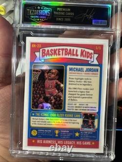 2026 Tkzdesigns Basketball Kids Chicago Bulls & NBA Legend Michael Jordan 1/1