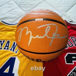 (4) Michael Jordan Kobe Bryant Signed Jersey Autographed Basketball BECKETT COA