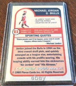 6 Card Michael Jordan 1985-86 Rookie Card Set PR/1000 See Pictures Rare