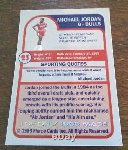 6 Card Michael Jordan 1985-86 Rookie Card Set PR/1000 See Pictures Rare