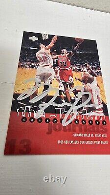 97-98 Upper Deck Jordan Championship Michael Jordan Signed