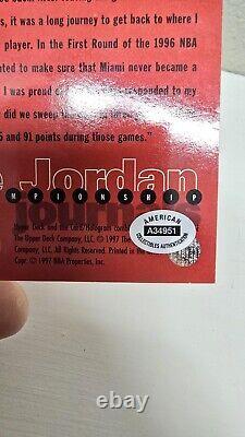 97-98 Upper Deck Jordan Championship Michael Jordan Signed