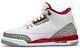 Air Jordan 3 Cardinal Red White Cement Retro GS Size 7 Y CT8532-126