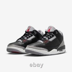 Air Jordan 3 Retro OG Black Cement 2024 MENS DN3707-010 GS DM0967-010