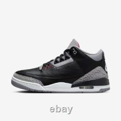 Air Jordan 3 Retro OG Black Cement 2024 MENS DN3707-010 GS DM0967-010