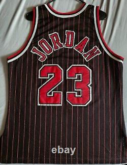 Authentic Champion Michael Jordan, 1995-96 Chicago Bulls Pinstripe Jersey Sz 48