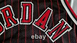 Authentic Champion Michael Jordan, 1995-96 Chicago Bulls Pinstripe Jersey Sz 48