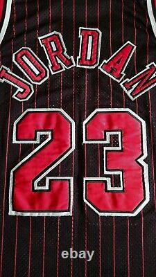 Authentic Champion Michael Jordan, 1995-96 Chicago Bulls Pinstripe Jersey Sz 48