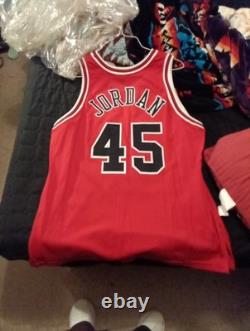 Authentic Michael Jordan Jersey Size 48 Champion Worn Twice Hand Stitched
