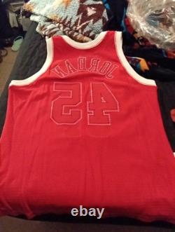Authentic Michael Jordan Jersey Size 48 Champion Worn Twice Hand Stitched