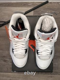 Authentic Nike Air Jordan 4 Retro White Cement Og 2025 WORN size 8.5 MENS