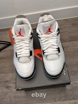 Authentic Nike Air Jordan 4 Retro White Cement Og 2025 WORN size 8.5 MENS