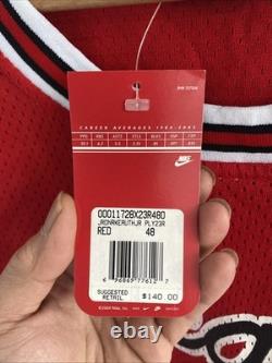 Authentic Nike Flight 8403 Michael Jordan Chicago Bulls Rookie 1984/85 Jersey 48