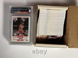 BEAUTIFUL! 1990 Fleer Basketball 197/198 (no #8) 9 Graded? MJ Included