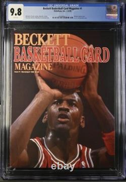 Beckett Basketball Magazine #1 MICHAEL JORDAN CGC 9.8 Chicago Bulls 1990