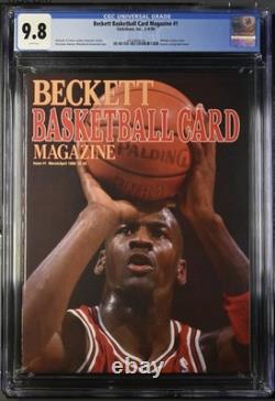 Beckett Basketball Magazine #1 MICHAEL JORDAN CGC 9.8 Chicago Bulls 1990