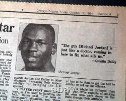 Best MICHAEL JORDAN Chicago Bulls NBA Basketball DEBUT Impending 1984 Newspaper