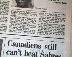 Best MICHAEL JORDAN Chicago Bulls NBA Basketball DEBUT Impending 1984 Newspaper
