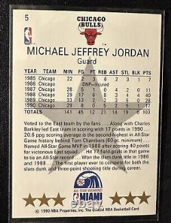 Both 1990 NBA Hoops Michael Jordan Mint Card #5 and #65. Rare Error investment