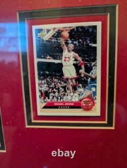 Chicago Bulls 1991-1993 NBA Champions Framed UPPER DECK cards Jordan, Pippen