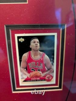 Chicago Bulls 1991-1993 NBA Champions Framed UPPER DECK cards Jordan, Pippen