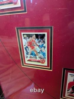 Chicago Bulls 1991-1993 NBA Champions Framed UPPER DECK cards Jordan, Pippen